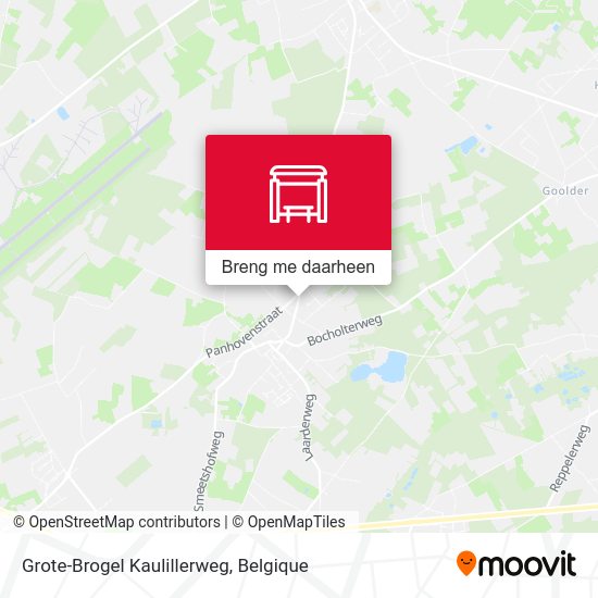 Grote-Brogel Kaulillerweg kaart