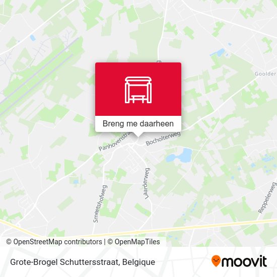 Grote-Brogel Schuttersstraat kaart