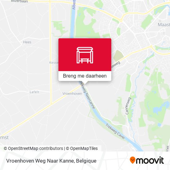 Vroenhoven Weg Naar Kanne kaart