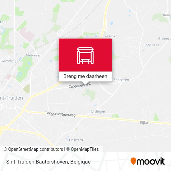 Sint-Truiden Bautershoven kaart