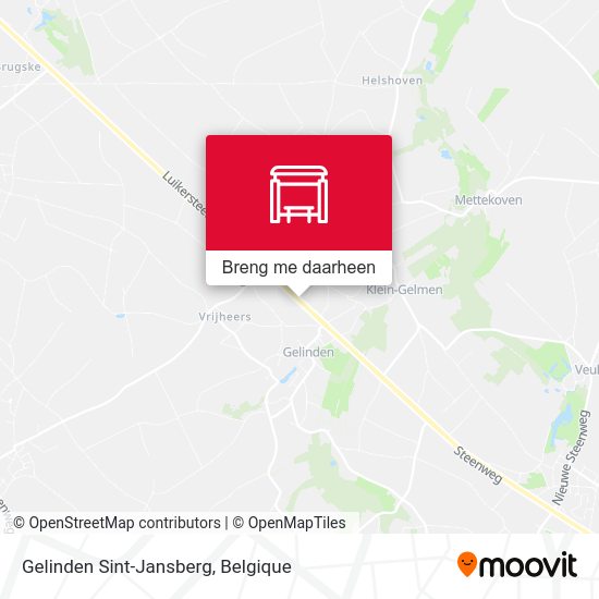 Gelinden Sint-Jansberg kaart