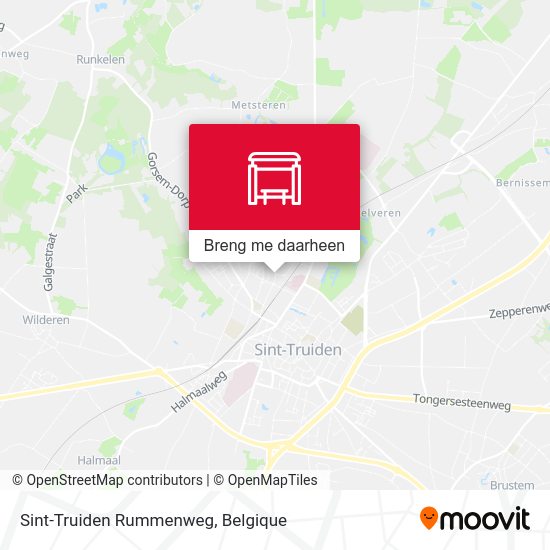 Sint-Truiden Rummenweg kaart