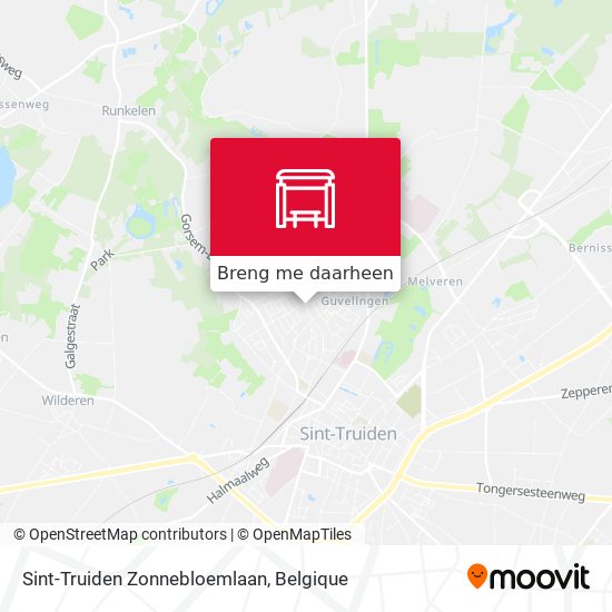 Sint-Truiden Zonnebloemlaan kaart