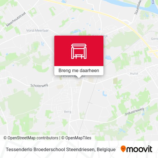 Tessenderlo Broederschool Steendriesen kaart