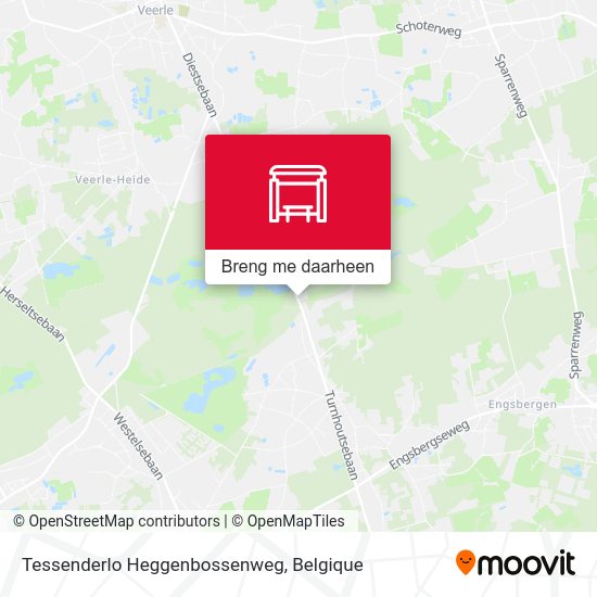 Tessenderlo Heggenbossenweg kaart