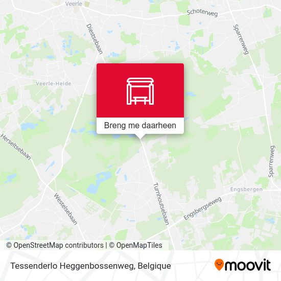 Tessenderlo Heggenbossenweg kaart