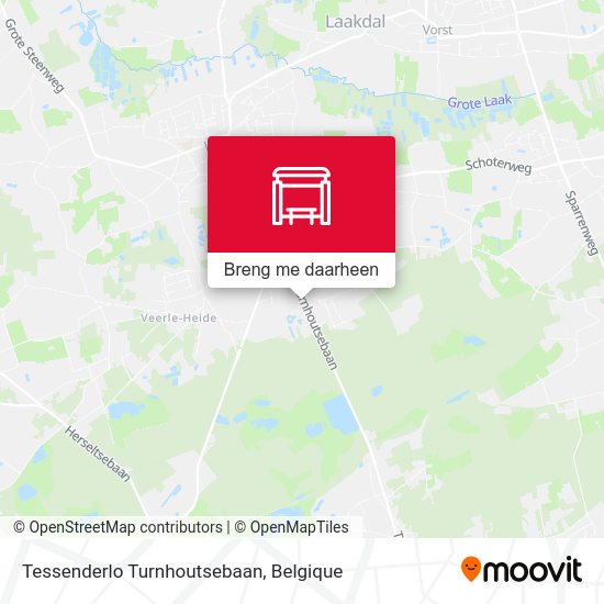 Tessenderlo Turnhoutsebaan kaart