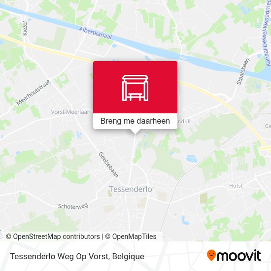 Tessenderlo Weg Op Vorst kaart