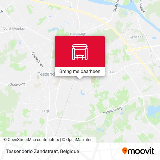 Tessenderlo Zandstraat kaart