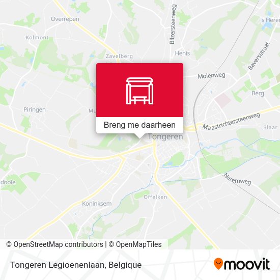 Tongeren Legioenenlaan kaart