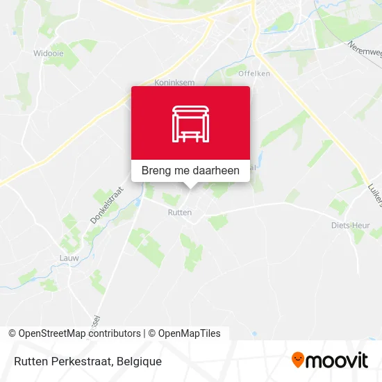 Rutten Perkestraat kaart