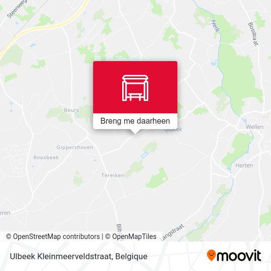 Ulbeek Kleinmeerveldstraat kaart