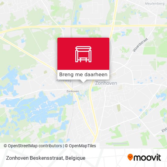 Zonhoven Beskensstraat kaart