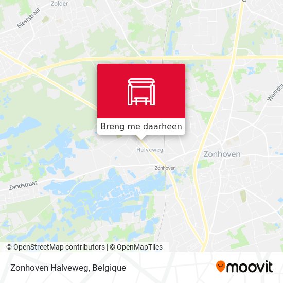 Zonhoven Halveweg kaart