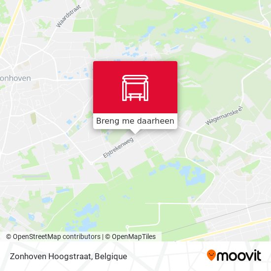 Zonhoven Hoogstraat kaart