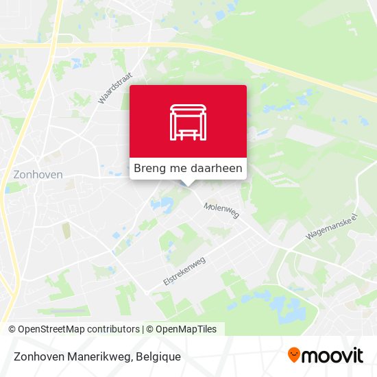 Zonhoven Manerikweg kaart