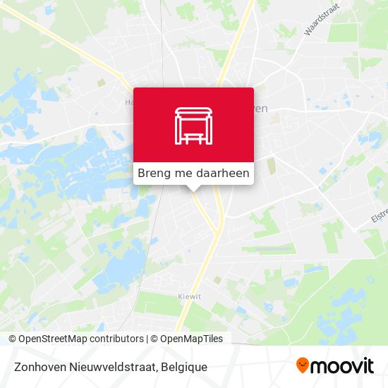 Zonhoven Nieuwveldstraat kaart