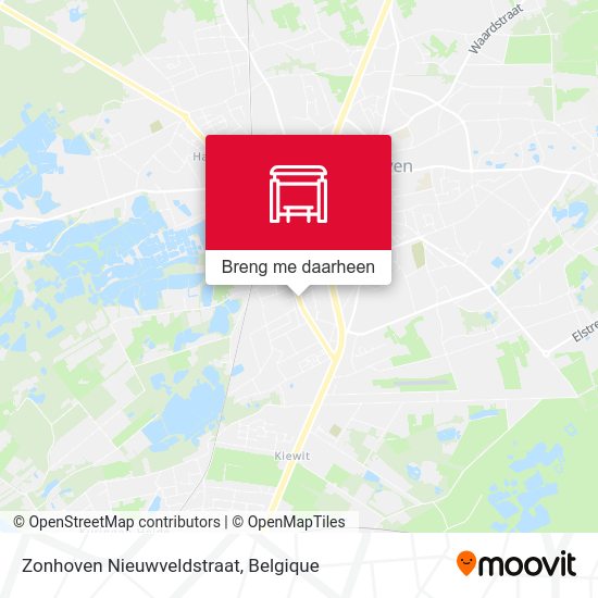 Zonhoven Nieuwveldstraat kaart