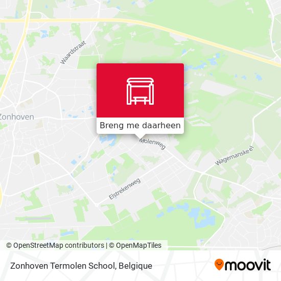 Zonhoven Termolen School kaart