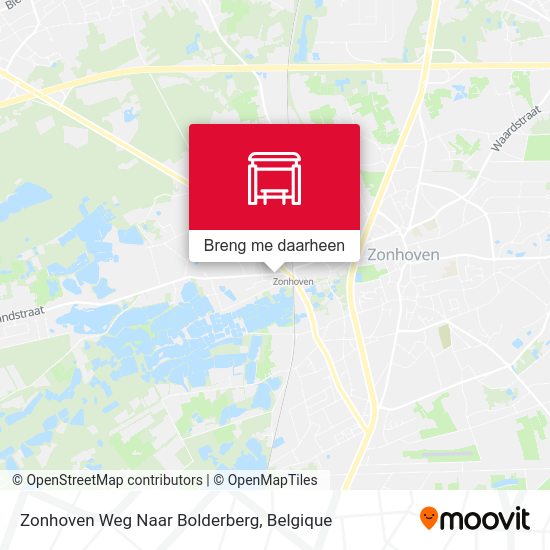 Zonhoven Weg Naar Bolderberg kaart