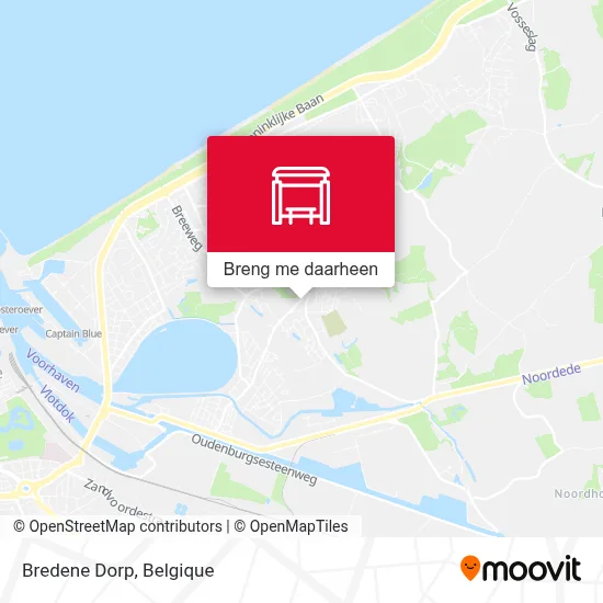 Bredene Dorp kaart