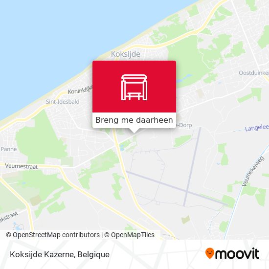 Koksijde Kazerne kaart