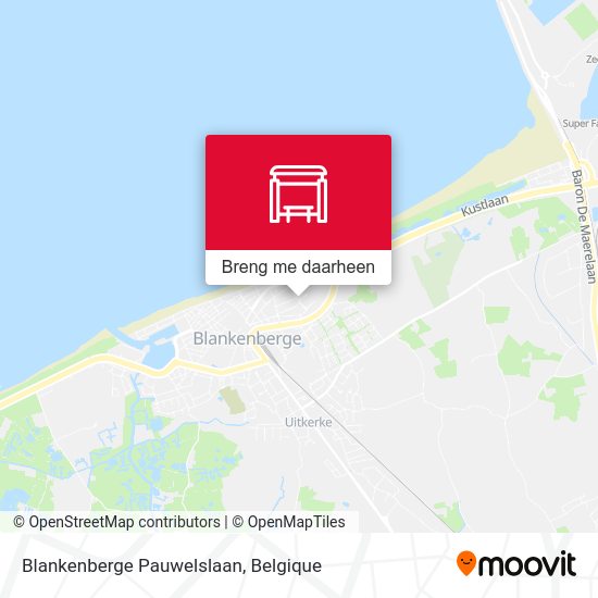 Blankenberge Pauwelslaan kaart
