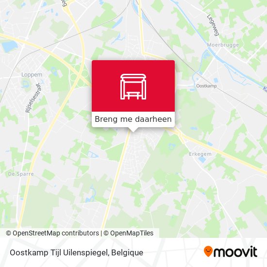 Oostkamp Tijl Uilenspiegel kaart