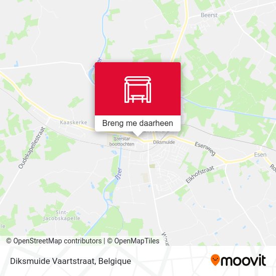 Diksmuide Vaartstraat kaart