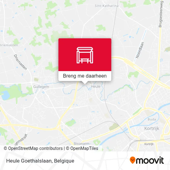 Heule Goethalslaan kaart