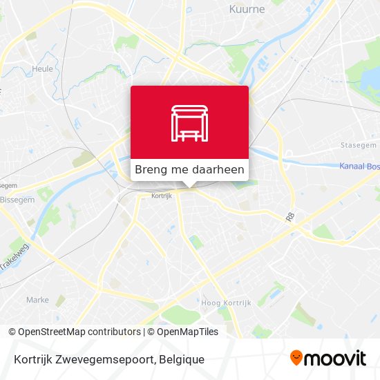 Kortrijk Zwevegemsepoort kaart