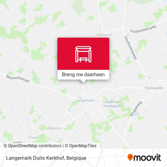 Langemark Duits Kerkhof kaart