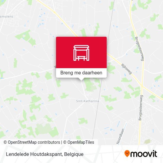 Lendelede Houtdakspant kaart