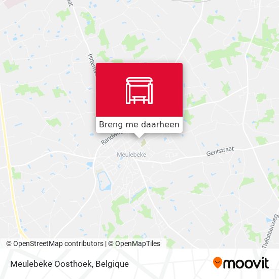 Meulebeke Oosthoek kaart