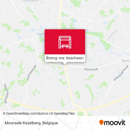 Moorsele Kezelberg kaart