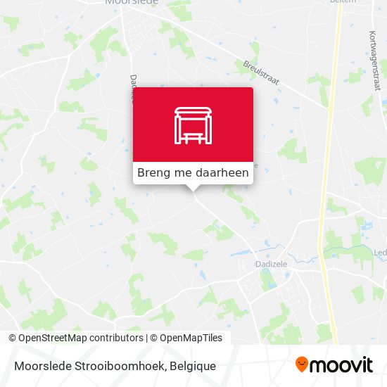 Moorslede Strooiboomhoek kaart