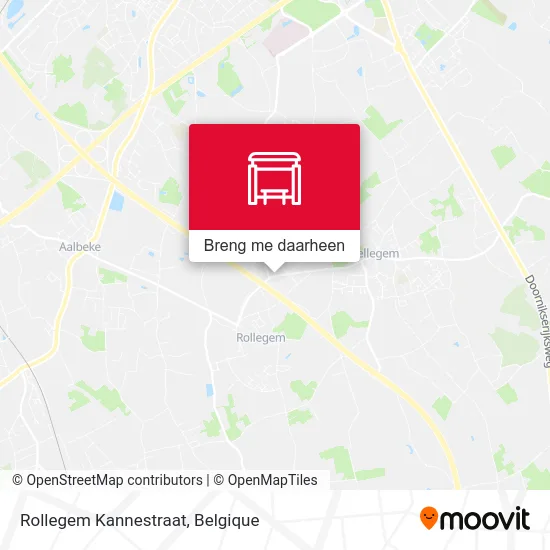 Rollegem Kannestraat kaart