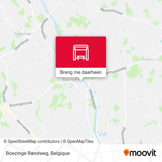 Boezinge Randweg kaart