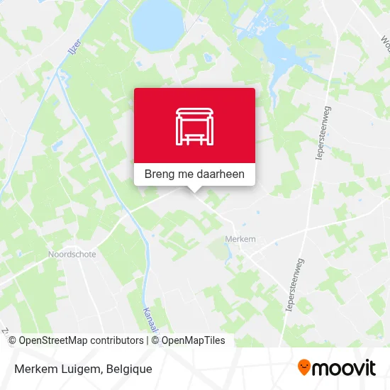 Merkem Luigem kaart