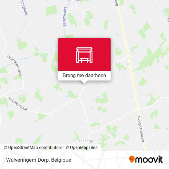Wulveringem Dorp kaart