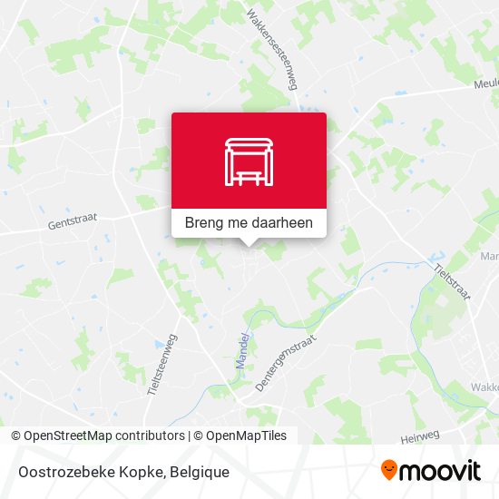 Oostrozebeke Kopke kaart