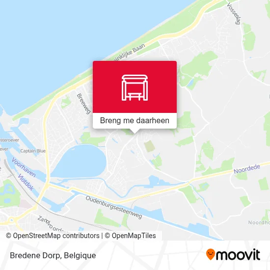 Bredene Dorp kaart