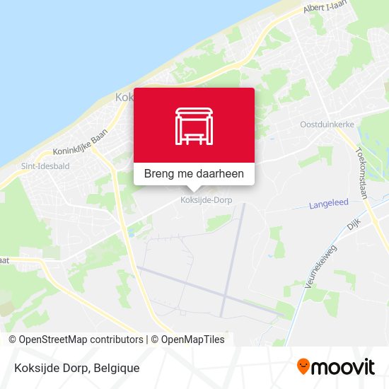 Koksijde Dorp kaart