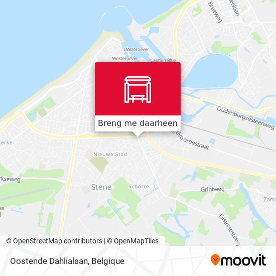 Oostende Dahlialaan kaart