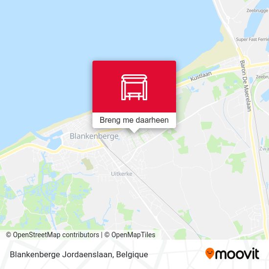 Blankenberge Jordaenslaan kaart