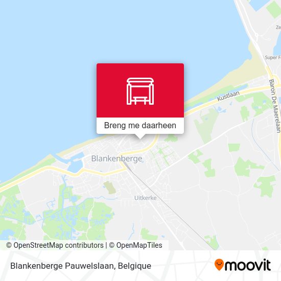 Blankenberge Pauwelslaan kaart