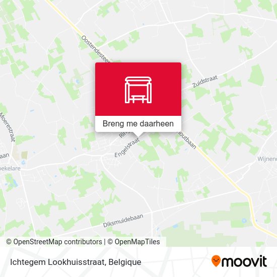 Ichtegem Lookhuisstraat kaart
