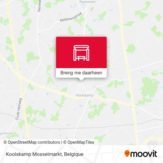 Koolskamp Mosselmarkt kaart
