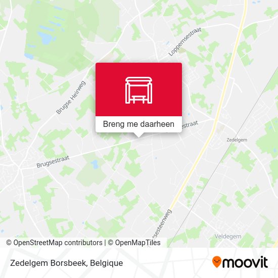 Zedelgem Borsbeek kaart