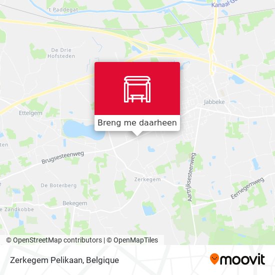 Zerkegem Pelikaan kaart